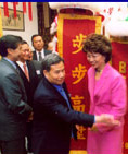 Secretary of Labor Elaine Chao in San Francisco Chinatown