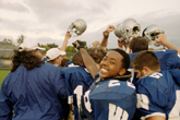 High school football team.