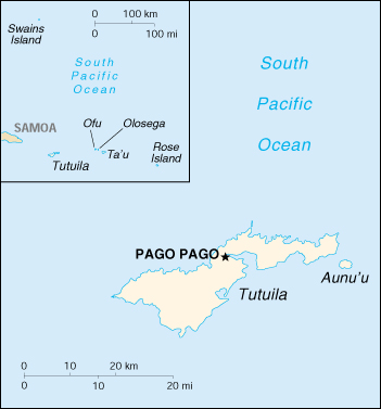 American Samoa Map